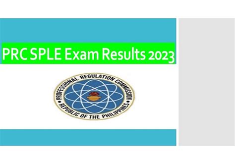 2023 Special Professional Licensure Examination (SPLE).